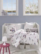 Pościel dla dzieci - Tuva Home, Pościel niemowlęca, Niebieska z pieski, z kocykiem, 100x120 cm - miniaturka - grafika 1
