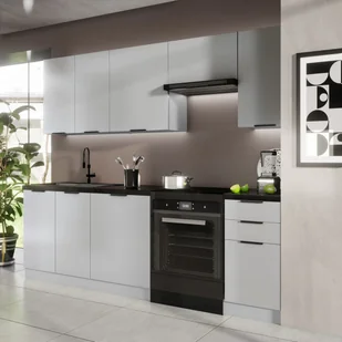 Zestaw mebli kuchennych Soul 2 7 el. 240 cm kolor szary - Meble kuchenne - miniaturka - grafika 1