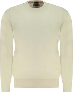 Hugo Boss Beżowy Bawełniany Sweter Męski dla Eleganckiego Stylu - M - Swetry męskie - miniaturka - grafika 1