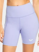 Legginsy - Roxy Legginsy Heart Biker Ndst ERJNS03435 Niebieski Slim Fit - miniaturka - grafika 1