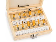 Wiertła - Powermat Frezy kształtowe do drewna 12el trzpień 8mm PM0766 PM0766 - miniaturka - grafika 1