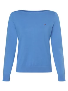 Tommy Hilfiger - Sweter damski, niebieski - Swetry damskie - miniaturka - grafika 1