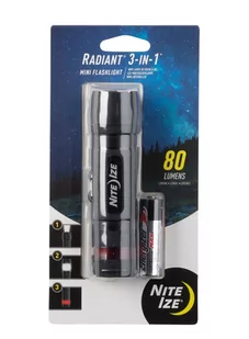 Nite Ize Latarka Radiant® 3in1™ LED Mini Flashlight - black - Latarki Nite Ize Latarka Radiant® 3in1™ LED Mini Flashlight - black - Latarki - miniaturka - grafika 2