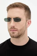 Okulary przeciwsłoneczne - Armani Exchange okulary przeciwsłoneczne męskie kolor złoty 0AX2058S - miniaturka - grafika 1