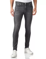 Spodnie męskie - Calvin Klein Spodnie męskie Super Skinny, szary, 28W / 34L - miniaturka - grafika 1