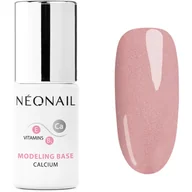 Lakiery hybrydowe - NeoNail MODELING BASE CALCIUM - Kolorowa baza hybrydowa - 7,2 ml - 8620-7 PINK QUARTZ - miniaturka - grafika 1