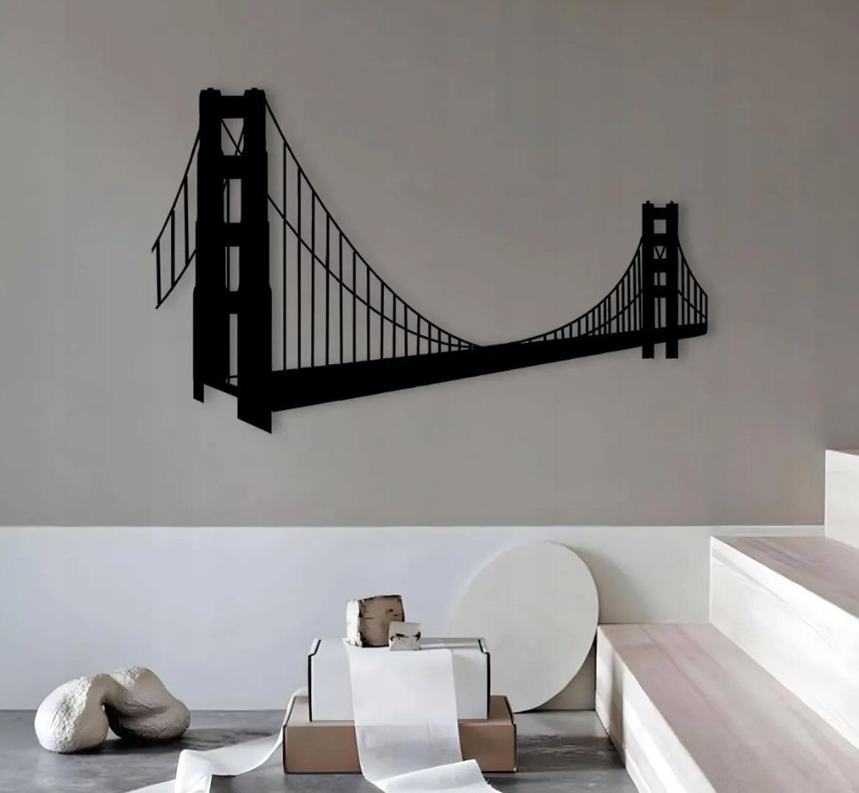DEKORACJA ścienna Obraz wzór GOLDEN GATE BRIDGE