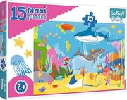 Puzzle - Trefl Puzzle Baby 15 elementów Maxi Podwodny świat DARMOWA DOSTAWA OD 199 ZŁ! GXP-645244 - miniaturka - grafika 1