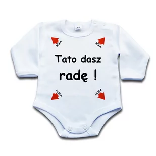 Tato dasz radę - body niemowlęce - 56 dł - Body dla niemowląt - miniaturka - grafika 1