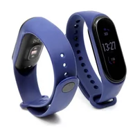 Akcesoria do smartwatchy - Opaska / Pasek Do Smartbanda Xiaomi Mi Band 3 Xmsh05Hm / 4 Xmsh07Hm Silikonowa Granatowa - miniaturka - grafika 1