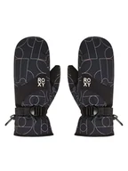 Rękawice narciarskie - Roxy Rękawice narciarskie Jetty Mitt ERJHN03266 Czarny - miniaturka - grafika 1