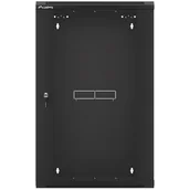 Szafy rack - Lanberg Szafa serwerowa wisząca 19cali 18U 570X450 czarna WFFA-5418-10B - miniaturka - grafika 1