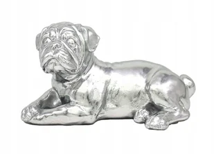 FIGURKA PIES BULDOG W POZYCJI LEŻĄCEJ ELEGANCKA DEKORACJA - Figurki dekoracyjne - miniaturka - grafika 1
