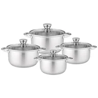 Zestawy garnków i patelni - Zestaw garnków nierdzewnych z pokrywkami Matteo 1,25 l + 1,9 l + 2,6 l + 4,4 l - miniaturka - grafika 1