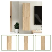 Szafki RTV - The Living Store Szafka pod telewizor dąb sonoma 30,5x30x110 cm materiał drewnopochodny - miniaturka - grafika 1