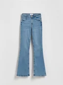 Spodnie damskie - Reserved - Jeansy flare bootcut - niebieski - miniaturka - grafika 1