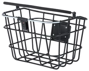 Basil Kosz na kierownicę BREMEN ALU BE/KF NORDLICHT aluminowy + Oświetlenie + Płytka mocująca do kosza BASEASY + KLICKFIX ADAPTER PLATE system do mocowania na sztycę kierownicy i kierownicę odpi A-BAS-11256 - Koszyki rowerowe - miniaturka - grafika 1