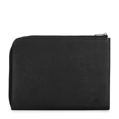 Teczki i aktówki - Męska aktówka z zamkiem czarna - miniaturka - grafika 1