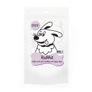 Paka Zwierzaka Paka Zwierzaka PEPE mini chunkies Rabbit królik) 70g 48311-uniw - Przysmaki dla psów - miniaturka - grafika 1