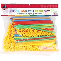 Askato Klocki słomki 200 elementów 110097 - Zabawki konstrukcyjne - miniaturka - grafika 1
