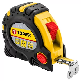 Topex Miara zwijana stalowa 3m x 19mm z magnesem 27C343 - Poziomice, łaty, miary - miniaturka - grafika 3