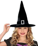 Dodatki do strojów karnawałowych - Kapelusz czarownicy czarny - miniaturka - grafika 1