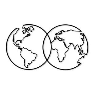 Metalowa dekoracja ścienna Travel - Dekoracje domu - miniaturka - grafika 1