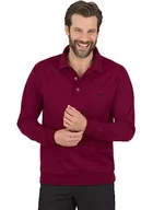 Bluzy męskie - Trigema Bluza męska, Czerwony (Chianti-melange 639), L - miniaturka - grafika 1