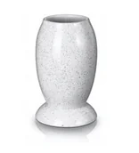 Wazony i flakony - Wazon Ceramiczny Nagrobny Cmentarz 22Cm Biały - miniaturka - grafika 1