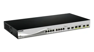 D-Link DXS-1210-12SC/E łącza sieciowe Zarządzany L2 10G Ethernet (100/1000/10000) 1U Czarny, Srebrny DXS-1210-12SC/E - Pozostałe akcesoria sieciowe - miniaturka - grafika 1