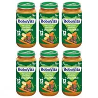 Dania dla dzieci - BoboVita Obiadek Warzywna potrawka z wołowiną po 12 miesiącu Zestaw 6 x 250 g - miniaturka - grafika 1