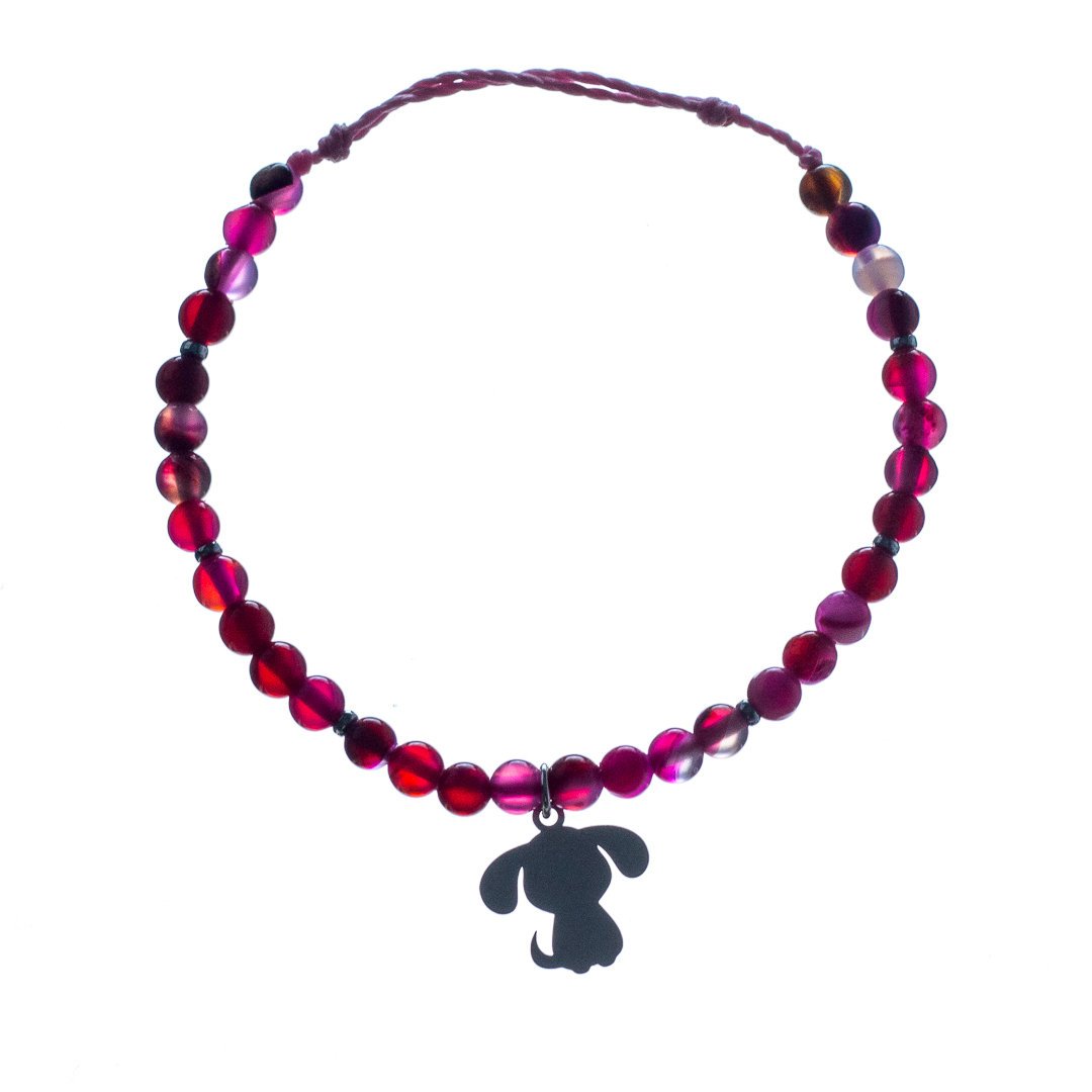 Bransoletka dla dziewczynki z agatu różowego