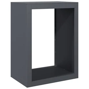 vidaXL Stojak na drewno opałowe, antracytowy, 60x40x80 cm, stalowy - Wózki magazynowe - miniaturka - grafika 1