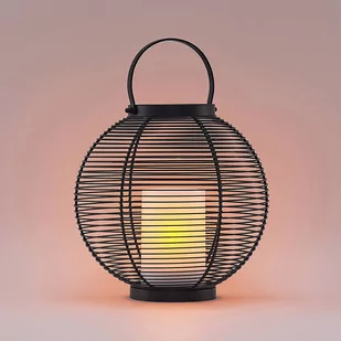 Lindby Mairuna latarnia solarna LED czarna 30,8 cm - Lampy ogrodowe - miniaturka - grafika 3