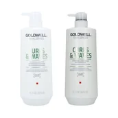 Zestawy kosmetyków damskich - GOLDWELL DUALSENSES CURLS&WAVES Zestaw szampon 1000ml+odżywka 1000ml - miniaturka - grafika 1