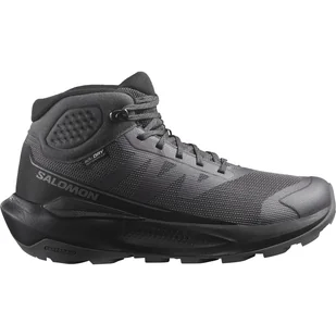 Damskie Buty SALOMON ELIXIR TOUR MID WP W L47578000 – Czarny - Buty trekkingowe damskie - miniaturka - grafika 1