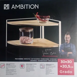 Półka kuchenna Ambition narożna 30 x 30 cm Grado - Półki do kuchni - miniaturka - grafika 1