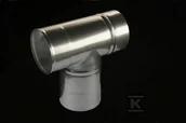 Kominy i akcesoria - Trójnik kominowy DN 113, 90st do kotłów z otwartą komora spalania - miniaturka - grafika 1