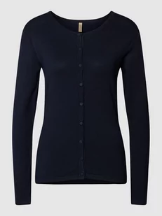 Kurtka z dzianiny z okrągłym dekoltem model ‘Dollie’ - Swetry damskie - miniaturka - grafika 1