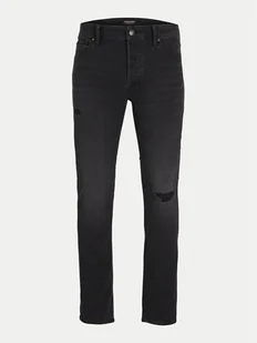 Jack&Jones Jeansy Glenn 12259148 Czarny Slim Fit - Spodnie męskie - miniaturka - grafika 1
