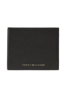 Tommy Hilfiger Mały Portfel Męski Th Premium Mini Cc Wallet AM0AM10606 Czarny - Portfele - miniaturka - grafika 1