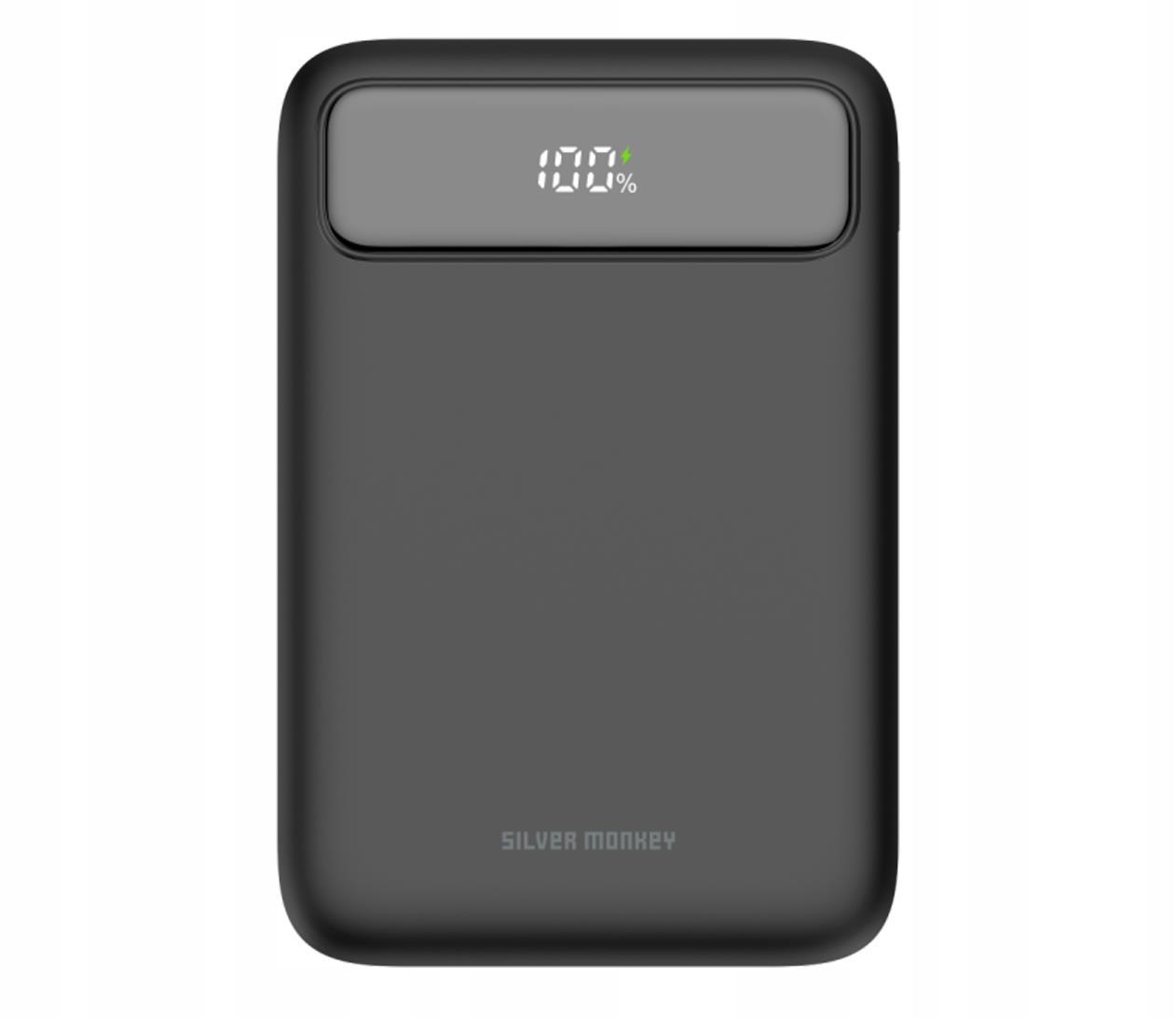 Silver Monkey Powerbank 20.000mAh USB-A USB-C PD 22,5W