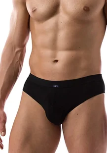 SLIPY KEY MPP-002 BAMBUS (kolor czarny, rozmiar M) - Majtki męskie - miniaturka - grafika 1