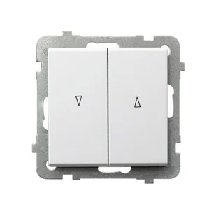 Wyłącznik żaluzjowy SONATA - biały mat - Wyłączniki światła i elektryczne - miniaturka - grafika 1