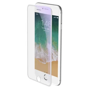 Baseus Full-screen szkło hartowane 3D Anti-Blue Light na cały ekran z osłoną na głośnik Apple iPhone 8 Plus / 7 Plus / 6S Plus / 6 Plus biały (SGAPIPH8P-WB02) - Szkła hartowane na telefon - miniaturka - grafika 1