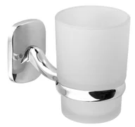 Wieszaki łazienkowe - Aqualine Rumba - Szkło z uchwytem, szkło chromowane/mleczne RB104 - miniaturka - grafika 1