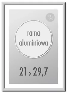 Ramka Na Zdjęcia 21X29,7 cm A4 Ramki Aluminiowe 29,7X21 cm Srebrna - Ramki na zdjęcia - miniaturka - grafika 1