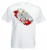 Koszulki męskie - KOSZULKA PATRIATOCZNA Godło Polski Flaga - miniaturka - grafika 1