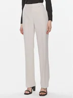 Spodnie damskie - Calvin Klein Spodnie materiałowe Essential K20K206879 Szary Slim Fit - miniaturka - grafika 1