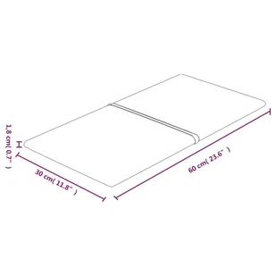 Panele ścienne, 12 szt, ciemnoszare, 60x30 cm, tkanina, 2,16 m² - Panele ścienne i boazeria - miniaturka - grafika 9